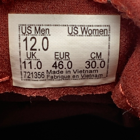 Vans MTE Crosspath Orange Hiking Skate Shoes Men’s Sz 12 New! - Picture 5 of 10